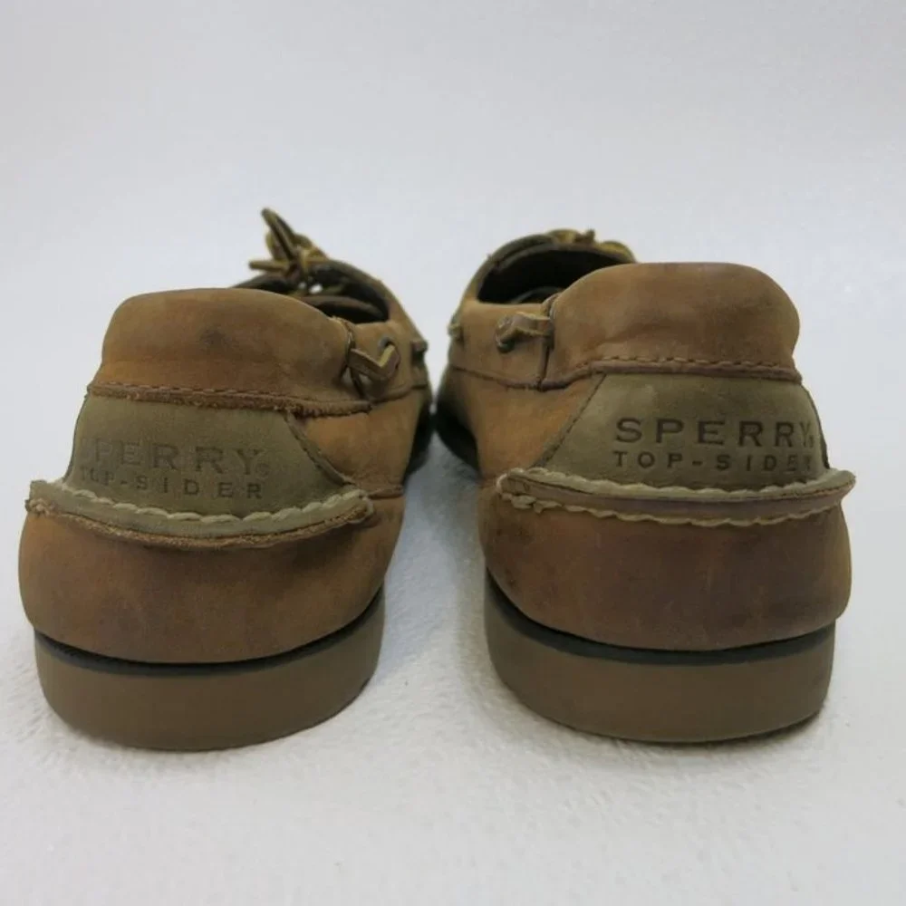 Sperry Top-Sider Nubuck Leather Boat Deck Shoes Men's Footwear Shoes Sz 12 M